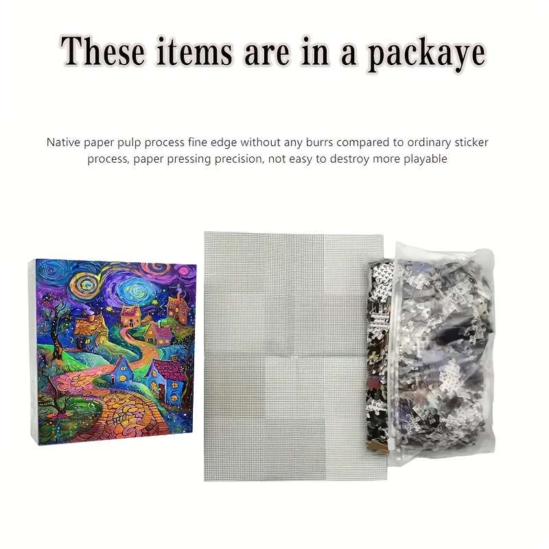 1000pcs creative adult puzzle thick and durable seamless DIY puzzle interesting hig