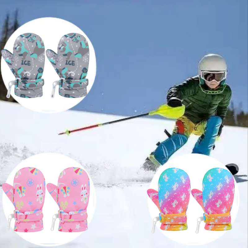 Winter Gloves Color Cute Rabbit Size M Code  2 To 4 Years Old