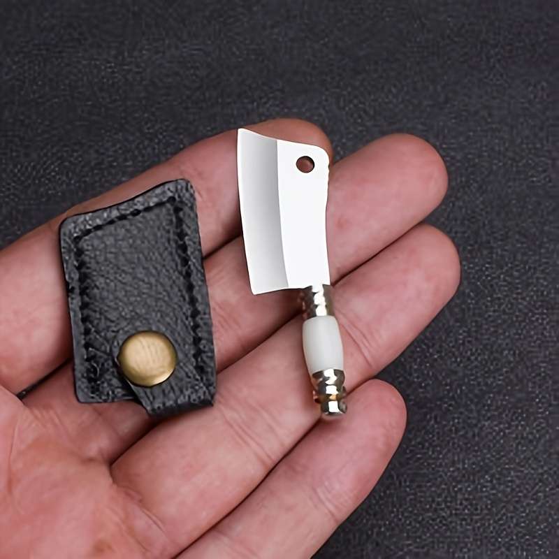 1pc Small Straight Knife Mini Pocket Knife Colorful Sharp Micro Portable EDC Keychain Pen