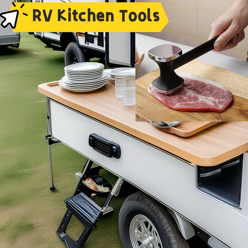 1pc Cooking Utensils Small Kitchen Tools Meat Mallets Alloy Meat Mallets Metal Meat Mallets
