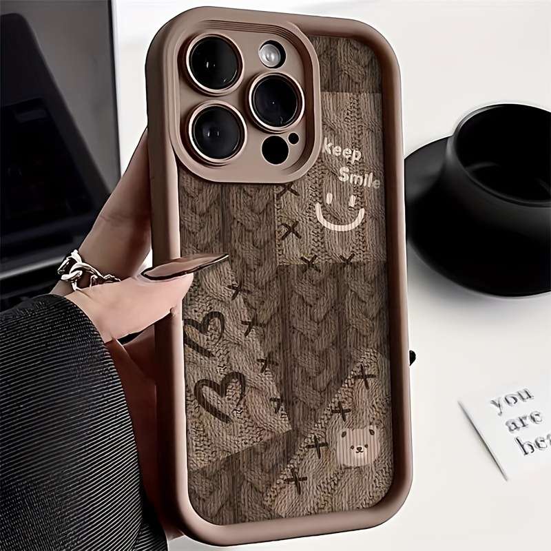 1Pc Brown For iPhone 7 8 Se2 Se3 Phone Case Phone Cover