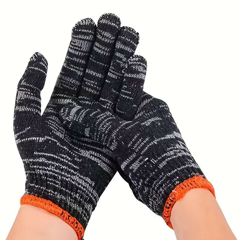 10 Pairs Red Black Red Multi Purpose Work Gloves