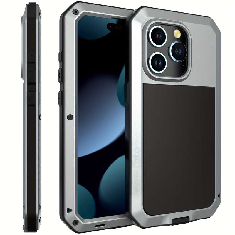 1Pc Light Grey For iPhone 16 Pro Max Phone Case Phone Cover