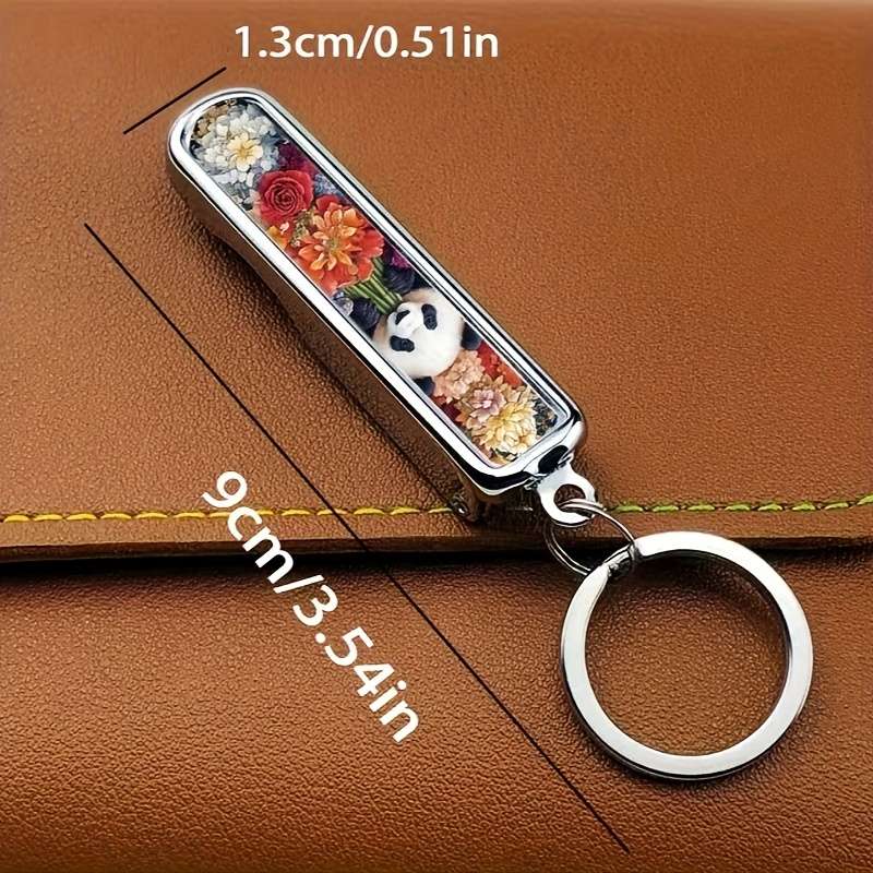 1pc Creative Panda Theme Multifunctional Folding Nail Clippers Suitable for Home Travel and D