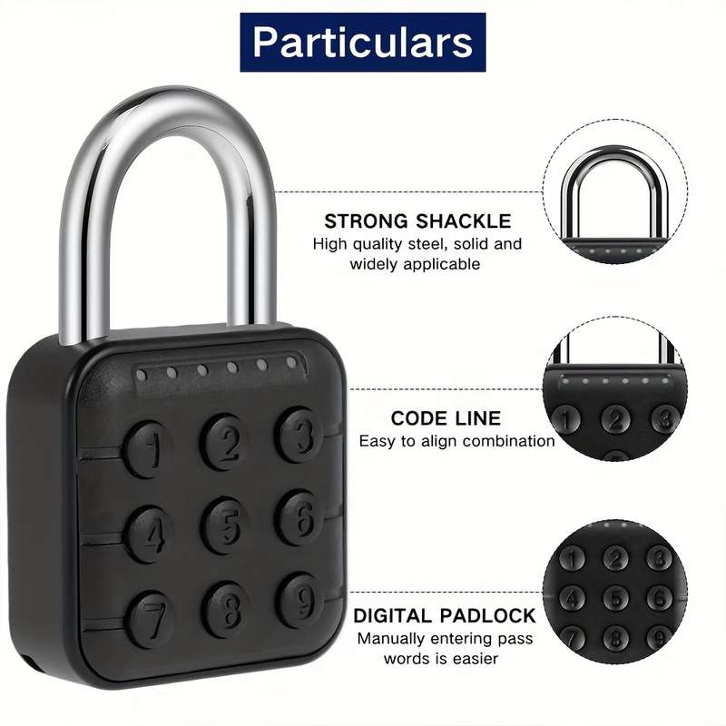 Lock Style Password Padlock