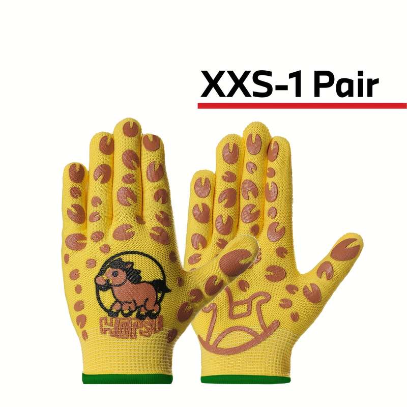 1 Pair Size XS Yellow Multi Purpose Work Gloves