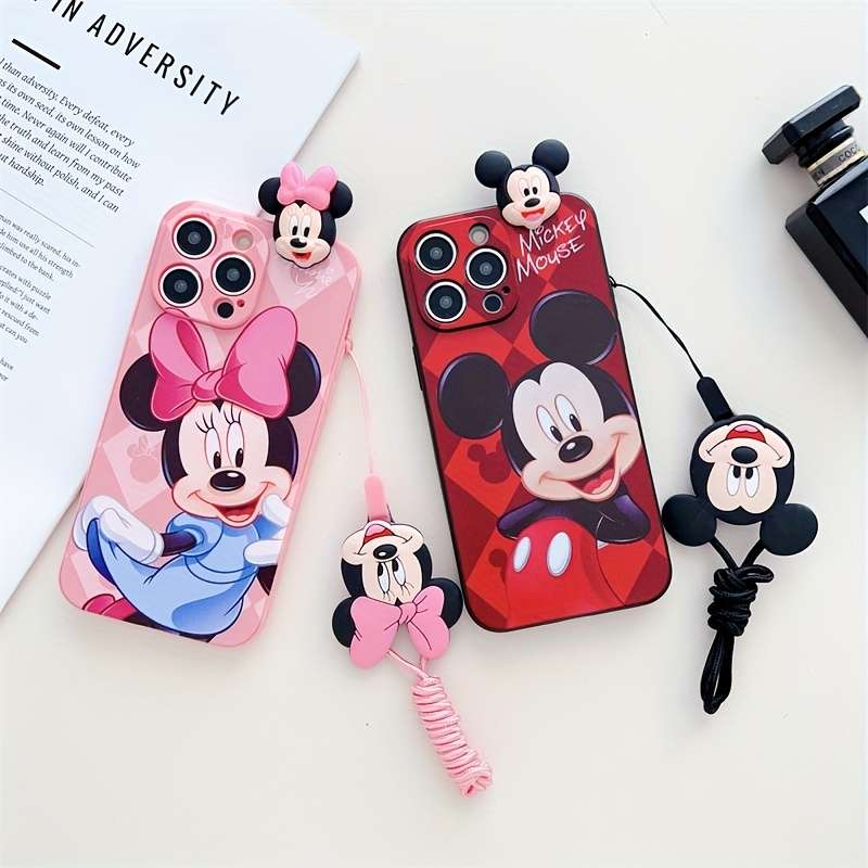 1Pc Pink Red For iPhone 7 Plus 8 Plus Phone Case Phone Cover