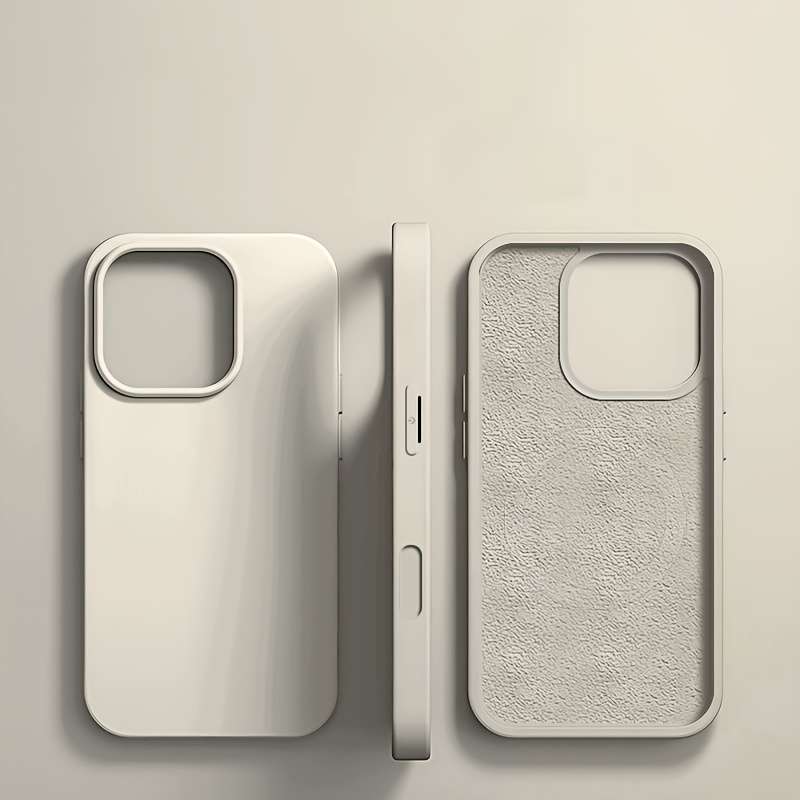 1Pc Beige For iPhone 16 Pro Max Phone Case Phone Cover