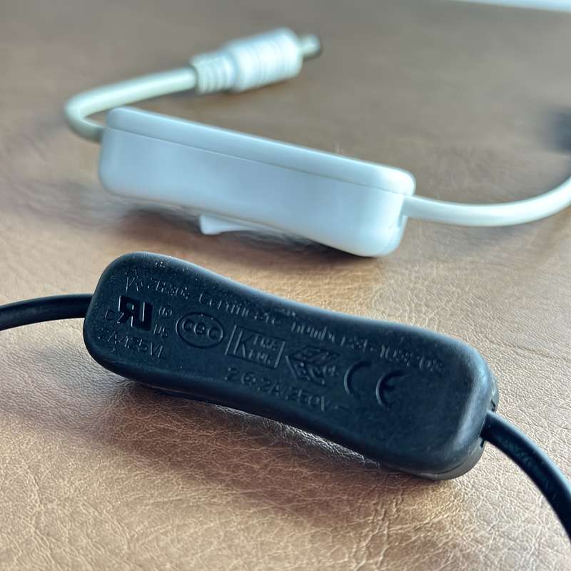 1pc 12V DC Power Switch Cable with Male Female DC Connectors 5.5x2.1mm Switch Extension Power