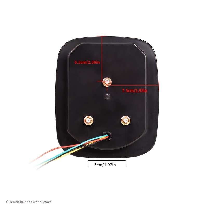 2pcs Red-Yellow LED Car Tail Lights Highly Bright Tail Lights Rear Brake Lights Rever