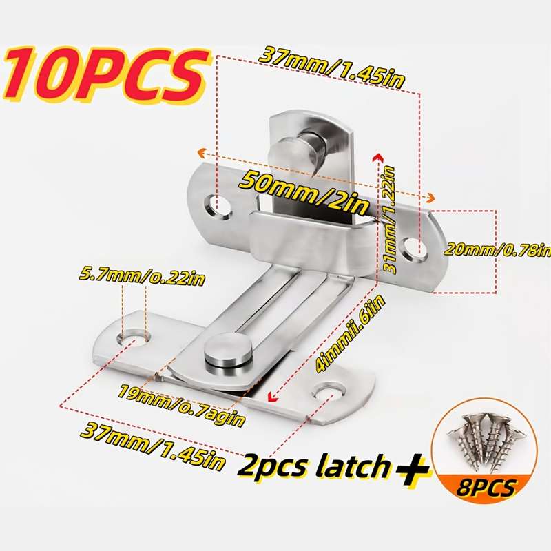 Lock Model 180 Silvery Door Locks