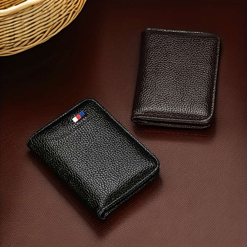 1pc High-quality universal card holder simple and fashionable design exquisite Faux Leat
