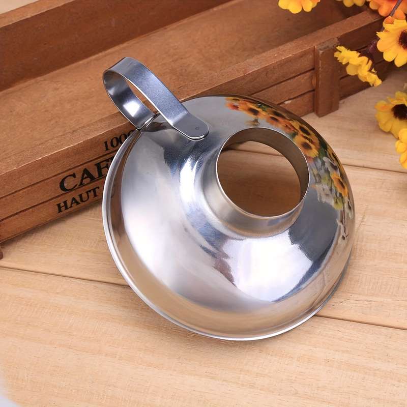 2pcs set Stainless Steel Wide-Mouth Funnel for Canning Salad Dressing More Easy Clean Foo