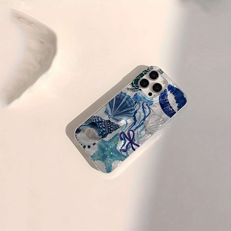 1Pc Silvery For iPhone 15 Plus Phone Case Phone Cover