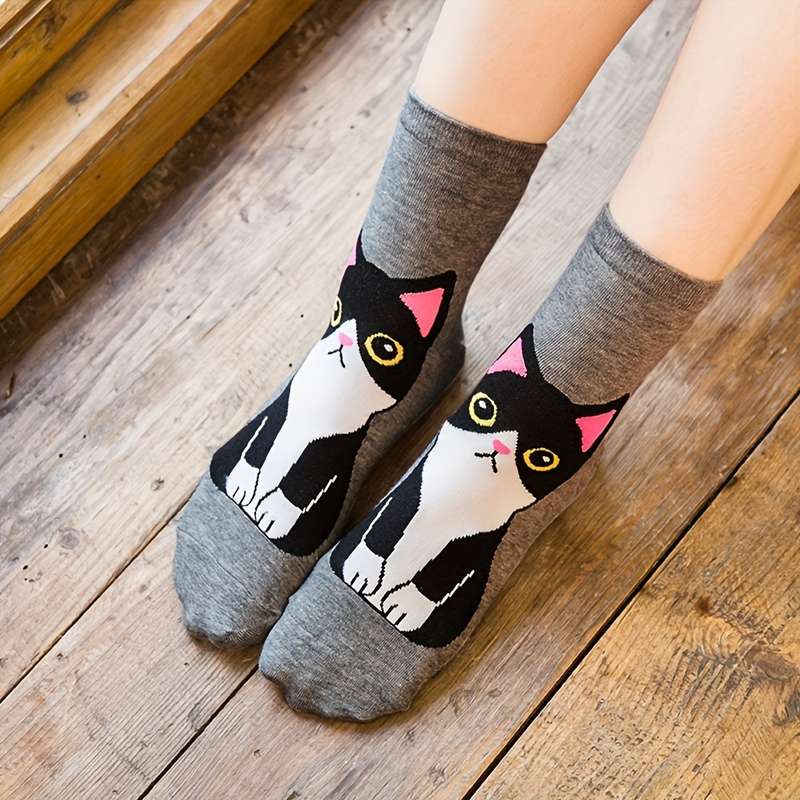 5 Pairs Mixed Color One Size High Elastic Socks