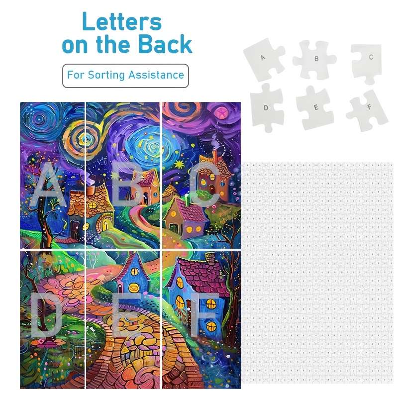 1000pcs creative adult puzzle thick and durable seamless DIY puzzle interesting hig
