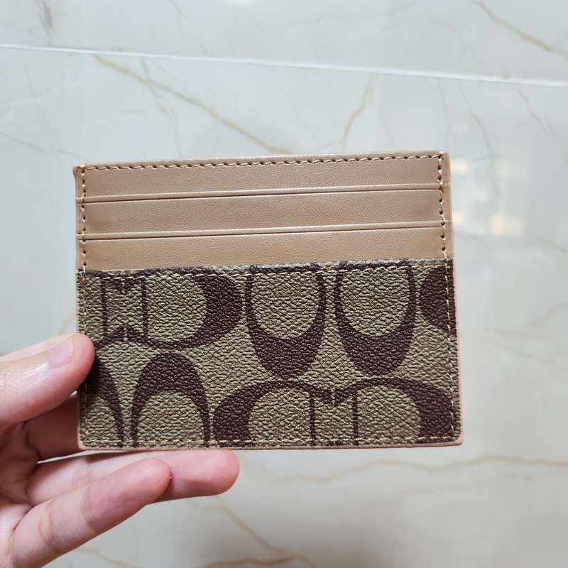 1pc Vintage Style Women'S Slim Card Holder Multi-Slot Credit Card Wallet Portable Travel Design