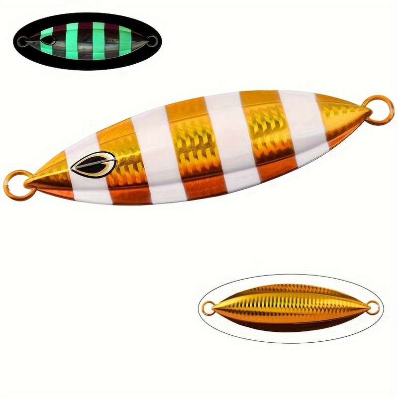 1pc 100g Metal Jig Vib Fishing Lure Sinking Lures For Deep Sea Fishing