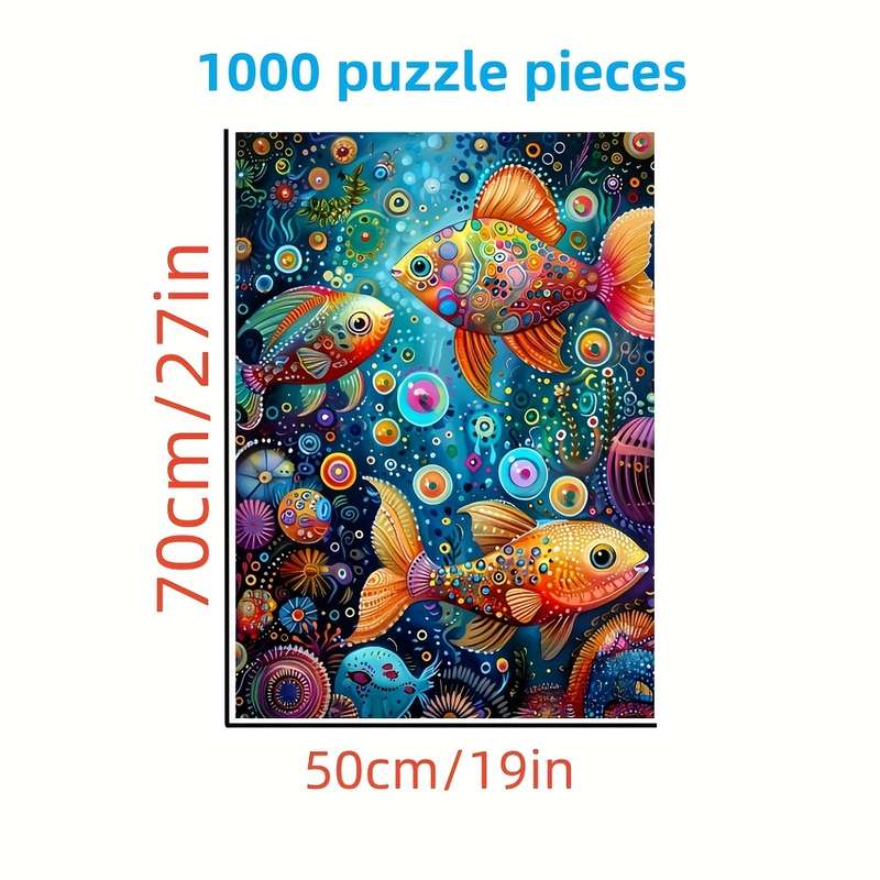 1000pcs Jigsaw Puzzle Thick Durable White Cardstock Seamless DIY Puzzle for Adul