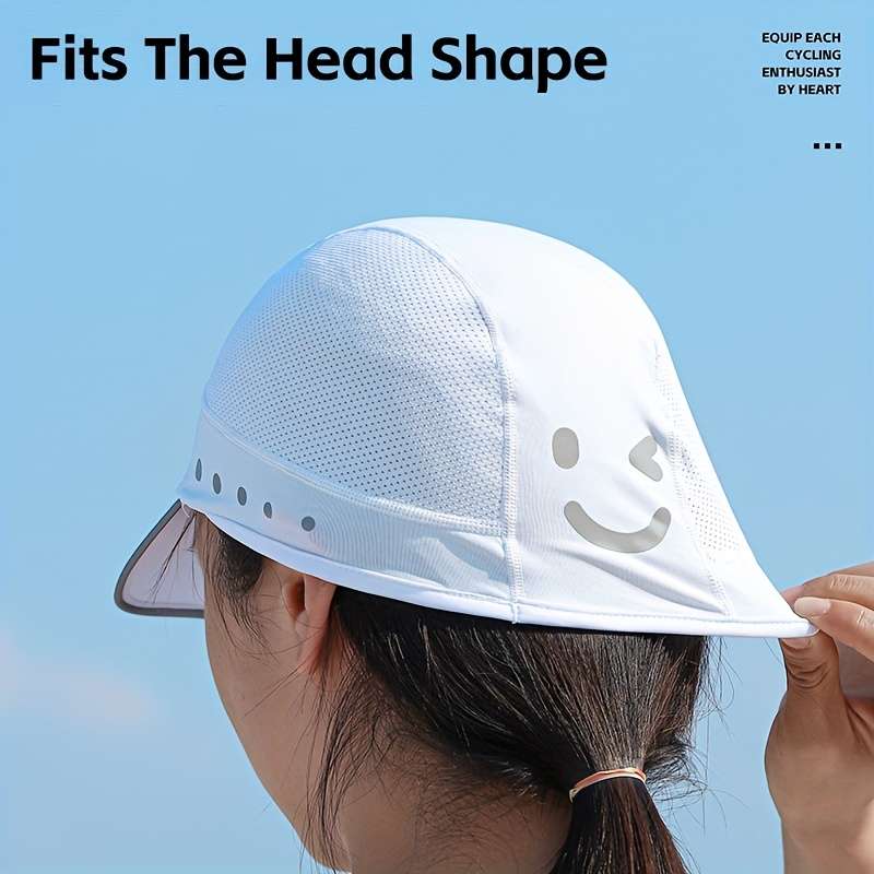 1pc WEST BIKING Unisex Summer Ice Silk Hat Breathable Sun Protection Cycling Cap Hand Washabl