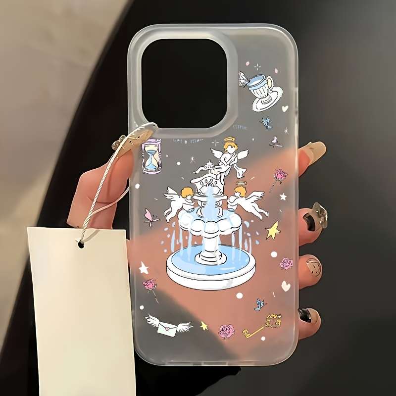 1Pc Transparent For iPhone 16 Plus Phone Case Phone Cover
