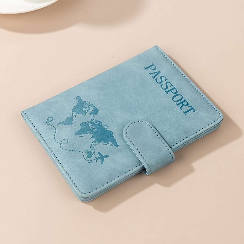 1pc 2-in-1 RFID Travel Wallet RFID Multifunctional Travel Passport Book 1 Banknote Slot 2 SIM C