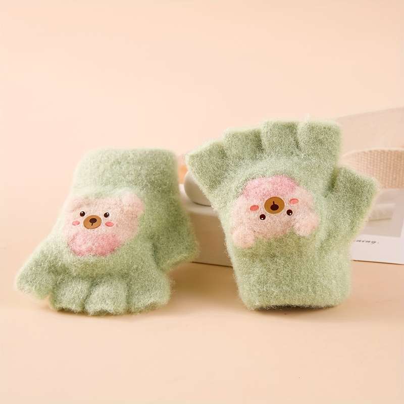 Winter Gloves Color Green
