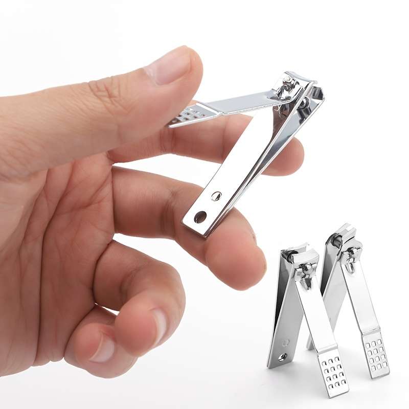 4pcs Professional Travel Colorful Nail Clippers Manicure Set with Leather Bag Stainless Steel N