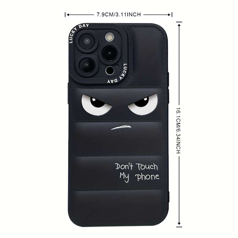 1Pc Black For Galaxy A03 Core Down Jacket Style Phone Case