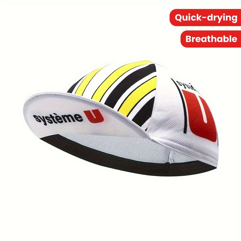 1pc Retro Breathable Cycling Cap For Men Quick-Drying Mesh Bike Hat With Polyester Fiber Unisex