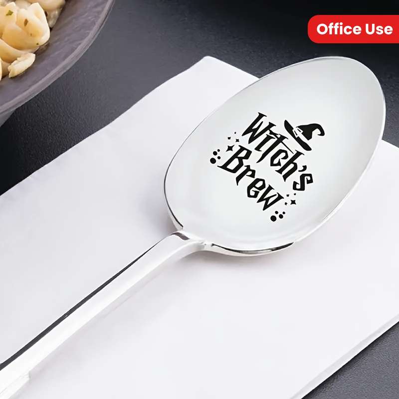 1pc Witch's Brew  Engraved Stainless Steel Spoon Ideal for Coffee Ice Cream Tea Desserts