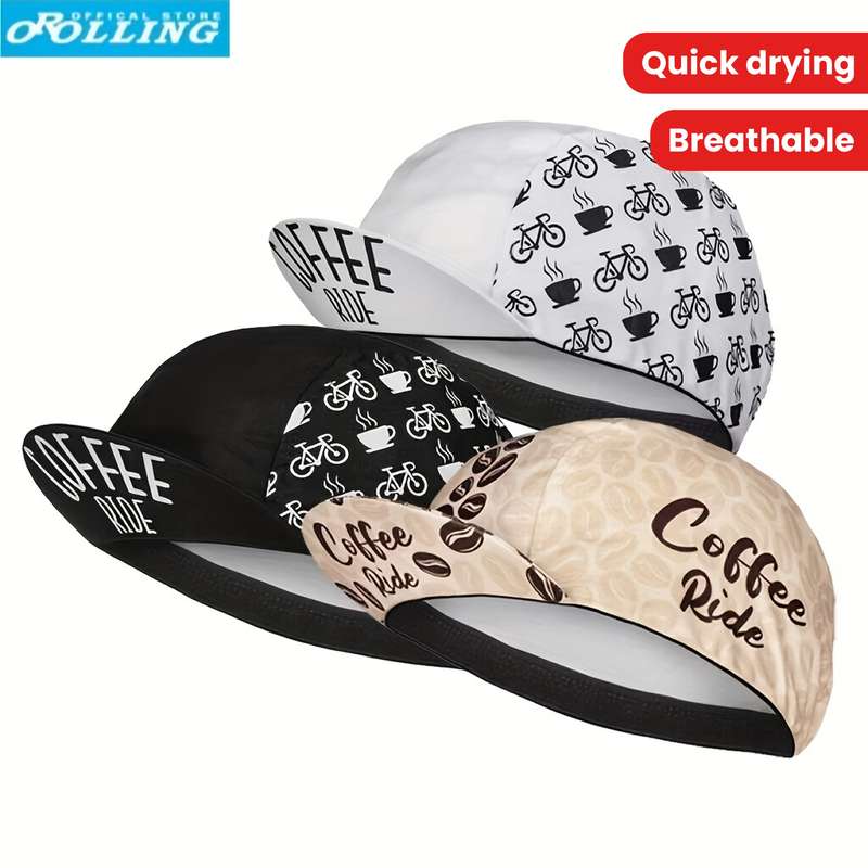 1pc Breathable Quick Drying Printed Cloth Hat for Outdoor Cycling Unisex