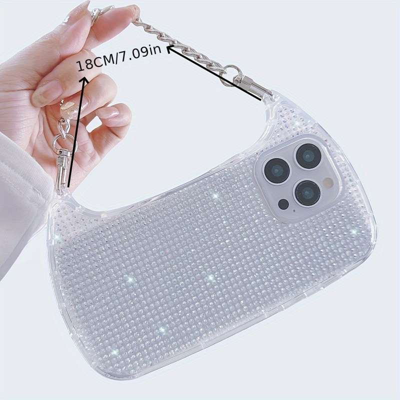 1Pc Mixed Color For iPhone 15 Plus Luxurious Diamond Phone Case