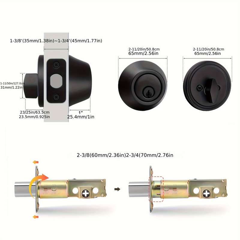 Lock Color 1Pc Black