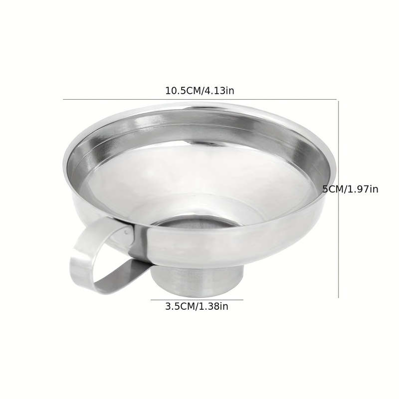 2pcs set Stainless Steel Wide-Mouth Funnel for Canning Salad Dressing More Easy Clean Foo