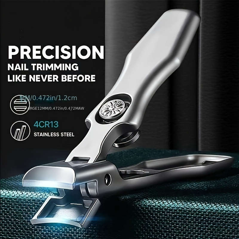 1pc Stainless Steel Wide-Jaw Nail Clippers Super Sharp and Durable Ideal for Thick and Long N