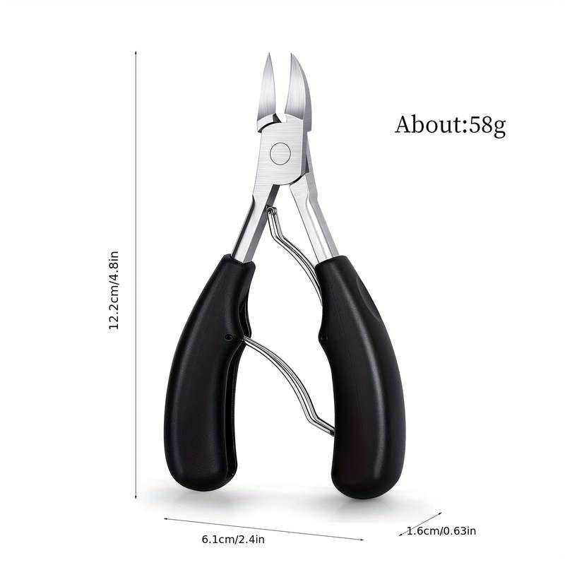 1pc Misscheering Precision Stainless Steel Nail Clippers Sharp Curved Blade for Thick  Ingro