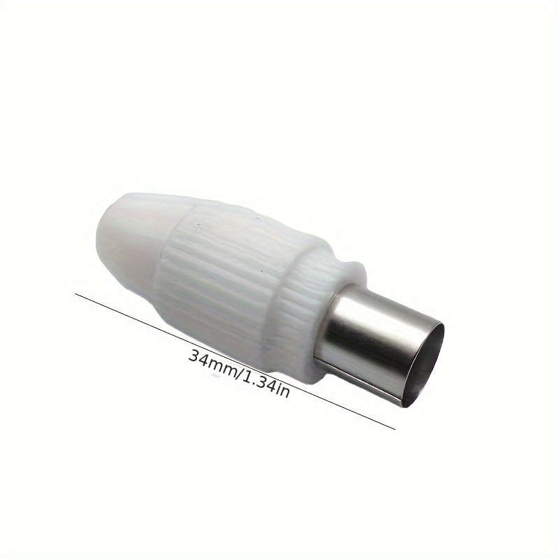 1pc Wired TV Plug Connector Solder-Free RF Male to Female Video RF Cable Head Antenna Adapte