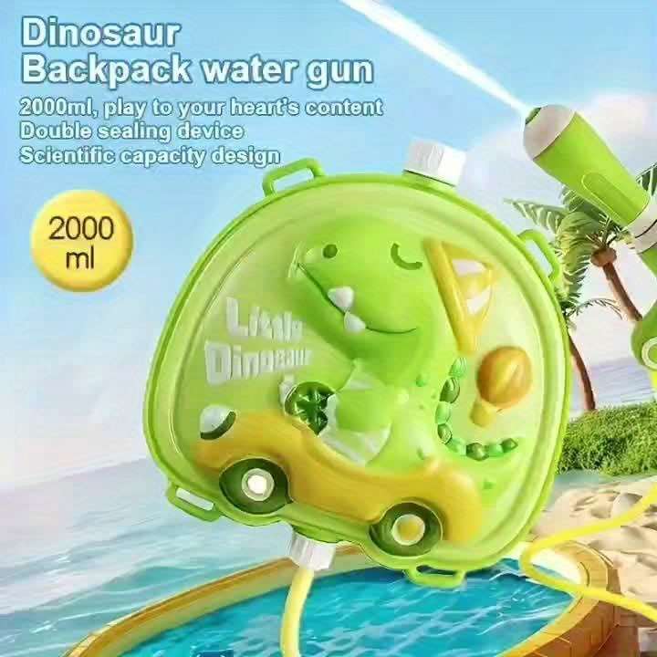 Toy Guns Color Green Dinosaur Backpack Water Gun
