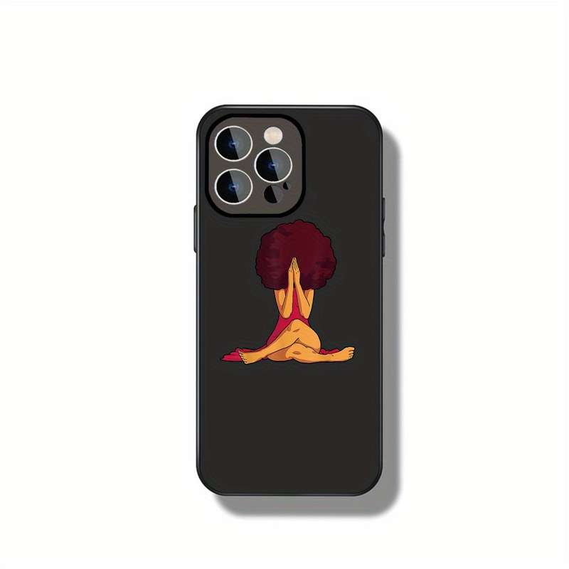 1Pc Ivory White For iPhone 14 Plus Hidden Emotions Pattern Phone Case