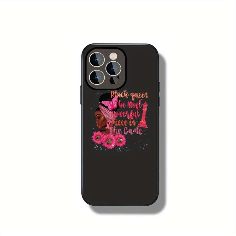 1Pc Black For iPhone 11 Pro Max Black Queen Phone Case