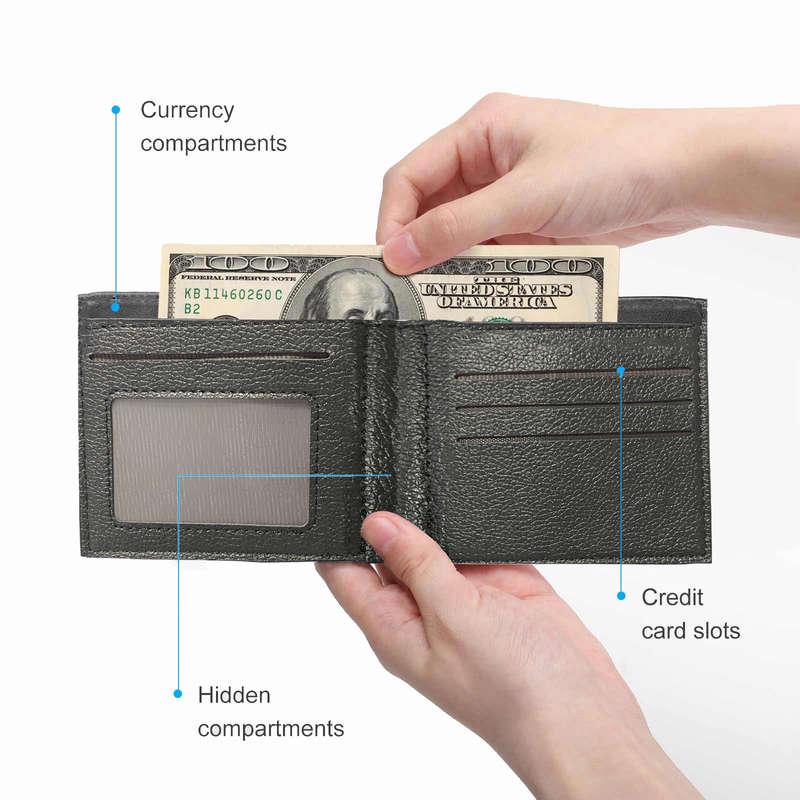 1pc CR7 Ronaldo Number 7 Men's Faux Leather Wallet with Crocodile TextureMultifunctional Bif