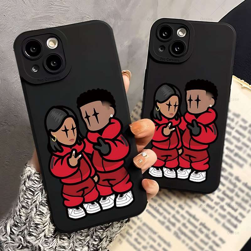 1Pc Mixed Color For iPhone 13 Mini Angel Eyes Cartoon Phone Case