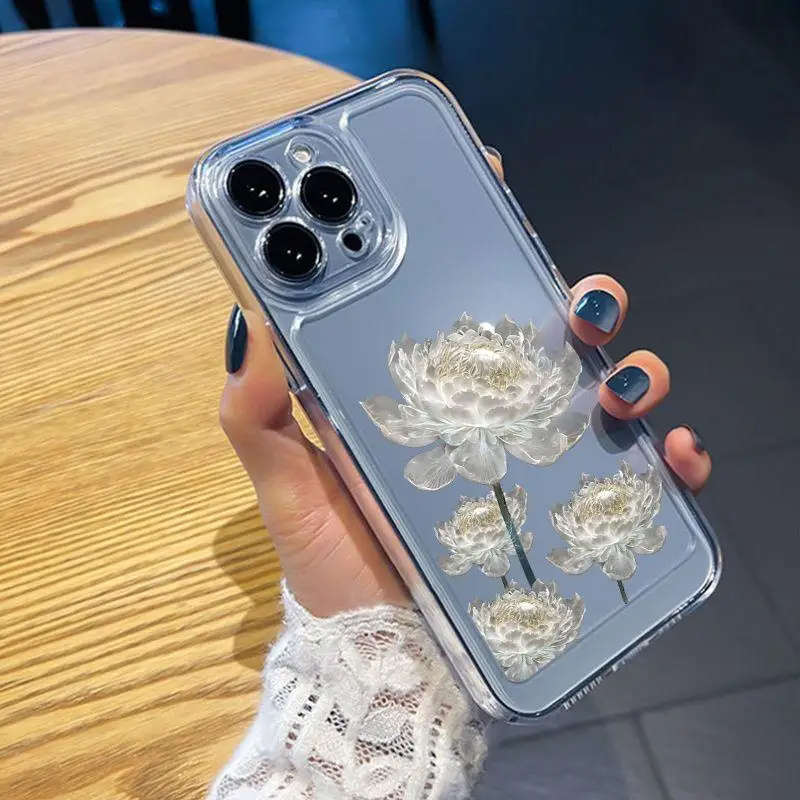1Pc Transparent For iPhone 13 Mini Phone Case Phone Cover