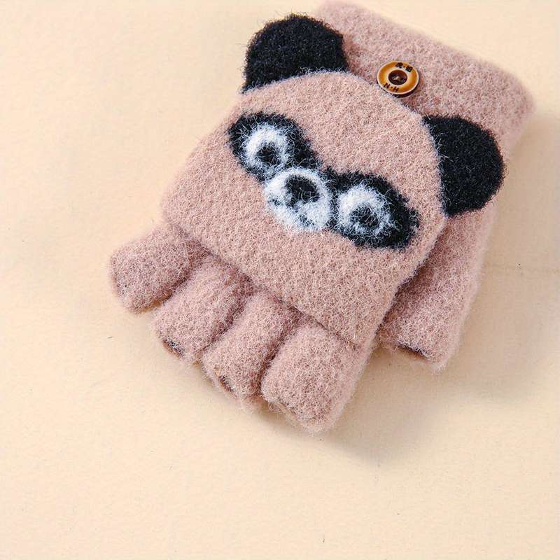 Winter Gloves Color Beige Color Size 3 To 6Y