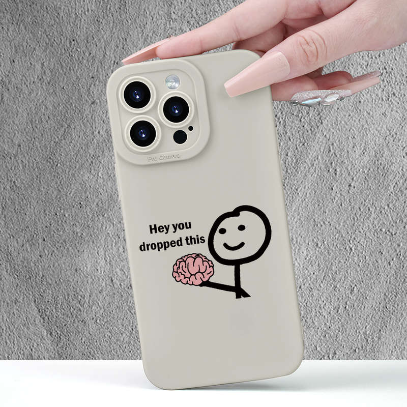1Pc White For iPhone 13 Black And White Pattern Couple Phone Case