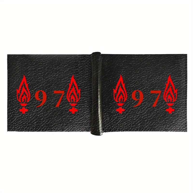 1pc Liverpool 97 Faux Leather Simple Style Wallet Multifunctional Short Bifold Coin Purse with
