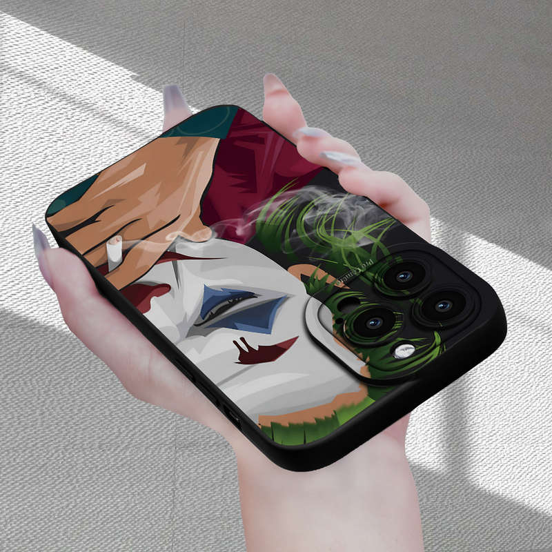 1Pc Black For iPhone XS Max Clown Pattern Phone Case