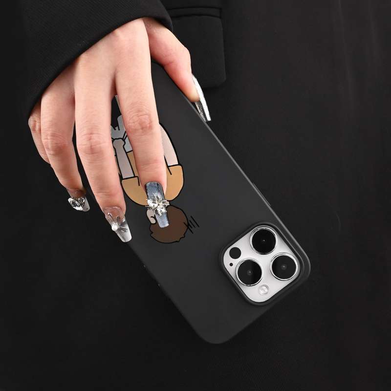 1Pc Mixed Color  For iPhone X XS Cartoon Boy Design Phone Case