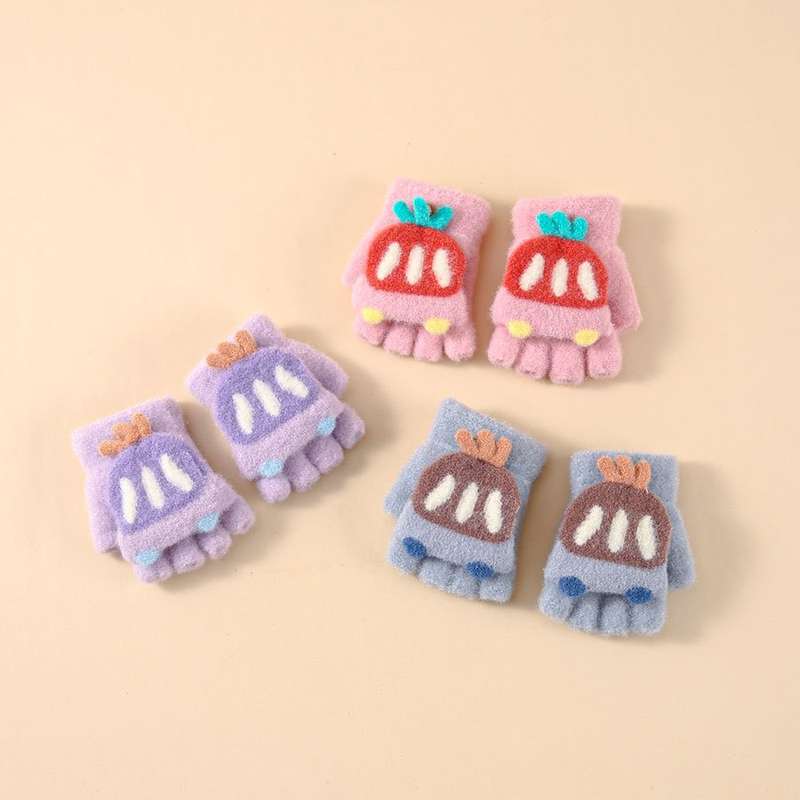 Winter Gloves Color A To Brown Size 6 To 24 Months